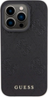 Панель Guess Leather 4G Stamped для Apple iPhone 15 Pro Max Black (3666339150198) - зображення 3