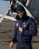 Бомбер B-15 синій з нашивками 7 БрТА S - изображение 5