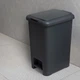 Ведро для мусора MBM HOME с крышкой и педалью BIN-01 10L ANTHRACITE Антрацитовое - изображение 3