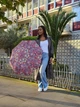 Женский зонт Fulton L907 Morris & Co. Minilite-2 UV Golden Lily Pink (Золотые лилии) - изображение 7