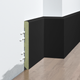 Плинтус накладной FSPRO 10100F3 МДФ 2,5 м Черный (P.MDF10100F3B) 1 м. п. - изображение 1