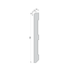Плинтус накладной FSPRO 10100F3 МДФ 2,5 м Черный (P.MDF10100F3B) 1 м. п. - изображение 2
