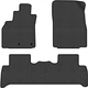 EVA килимки EVAtech в салон авто для Renault Grand Scenic (III) 7 seats (non-moving armrest) MT 2009-2015 3 покоління Minivan EU Чорний кант (RT13457ZB3RN2SBB) - зображення 1