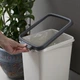 Ведро для мусора MBM HOME BIN-02 12L GRAY пластиковое серое - изображение 2