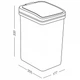 Ведро для мусора MBM HOME BIN-04 10L BEIGE пластиковое бежевое - изображение 8