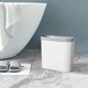 Ведро для мусора узкое MBM HOME BIN-08 10L WHITE пластиковое белое - изображение 3