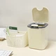 Ведро для мусора настольное MBM HOME BIN-06 2L BEIGE с крышкой бежевое - изображение 2