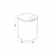 Відро для сміття настільне MBM HOME BIN-06 2L ANTHRACITE з кришкою антрацитове - зображення 7