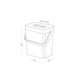 Ведро для мусора с крышкой MBM HOME BIN-11 5L ANTHRACITE пластиковое антрацитовое - изображение 6