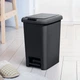Ведро для мусора MBM HOME с крышкой и педалью BIN-01 10L ANTHRACITE Антрацитовое - изображение 1