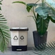 Ведро для сортировки мусора MBM HOME BIN-05 (10+10L) LIGHT GRAY/GRAY Светло-серое/серое - изображение 2