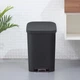 Ведро для мусора MBM HOME с крышкой и педалью BIN-13 12L ANTHRACITE Антрацитовое - изображение 1