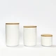 Емкость для хранения MBM HOME 1000 мл KP-13 L WHITE/WOOD белая/дерево - изображение 8