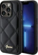 Etui plecki Guess HC PU Quilted Metal Logo do Apple iPhone 15 Pro Max Black (3666339149635) - obraz 1