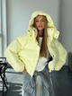 Жіноча куртка кроп-пуфер IRISH Milirud S-L Жовтий (632-409-ONESIZE) - зображення 5