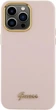 Панель Guess Silicone Script Metal Logo & Frame для Apple iPhone 15 Pro Max Pink (3666339149215) - зображення 3