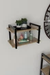 Настенная полка в стиле лофт EcoLoft Вайра DSP-1262-1 Дуб Аппалачи - изображение 1