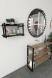 Настенная полка в стиле лофт EcoLoft Вайра DSP-1262-5 Черный - изображение 2