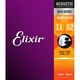 Струны для акустической гитары Elixir 11027 Nanoweb 80/20 Bronze Acoustic Custom Light 11/52 - изображение 1