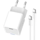 Зарядний пристрій ColorWay GaN Mini 30W PD Port PPS USB-C white + cable Type-C (CW-CHS054PDC-WT) - зображення 9