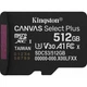 Карта памяти Kingston 512GB microSDXC class 10 UHS-I U3 V30 A1 Canvas Select Plus (SDCS3/512GBSP) - изображение 1