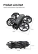 Квадрокоптер XKJ K100 MAX - дрон, HD 480P камера, FPV Headless, удержание высоты, оптическое позиционирование, до 10 минут полета, до 80 м, кейс, черный - изображение 10