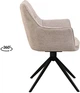 Стул Prestol Миро 600х615х845 кремовый - изображение 1