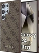 Etui plecki Guess 4G Metal Gold Logo do Samsung Galaxy S24 Ultra Brown (GUHCS24LG4GFBR) - obraz 1
