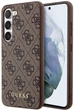 Etui plecki Guess 4G Metal Gold Logo do Samsung Galaxy S24+ Brown (GUHCS24MG4GFBR) - obraz 1