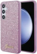 Etui plecki Guess Glitter Script do Samsung Galaxy S24+ Purple (GUHCS24MHGGSHU) - obraz 1