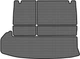 EVA коврик EVAtech в багажник автомобиля для Highlander (XU50) 7 seats Toyota 2013-2016 3 поколения SUV USA Сота Серая Черный кант (TY33448BE5SGB) - изображение 1