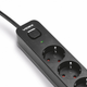 Мережевий подовжувач із заземленням 3 розетки/2USB-A/1Type-C 3м з кнопкою чорний VF-PD33G2U1C-B Oncord Videx - изображение 8