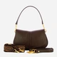 Сумка крос-боді через плече жіноча з натуральної шкіри середня Gianni Chiarini Helena Round BS 11088 TKL-NASPM 2107 Коричнева (800070345703) - зображення 4