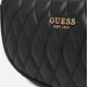 Сумка багет жіноча зі штучної шкіри маленька Guess Valla HWQG8122720 BLA Чорна (800070344416) - зображення 5