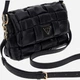 Сумка крос-боді через плече жіноча зі штучної шкіри маленька Guess Marion HWWG8072190 BLA Чорна (800070344421) - зображення 3