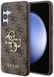 Etui plecki Guess Big Metal Logo do Samsung Galaxy S24+ Brown (GUHCS24M4GMGBR) - obraz 1