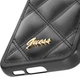 Etui plecki Guess Quilted Metal Logo do Samsung Galaxy S23 FE Black (GUHCS23FEPSQSQSK) - obraz 2