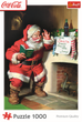 Puzzle Trefl Coca-Cola Święty Mikołaj przy kominku 1000 elementów 10922 (5900511109221) - obraz 2