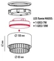 Светильник точечный Maxus Design Downlight Base GX53 max 1x10W Black 2in1 - изображение 3