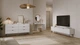 Тумба под ТВ Perfect Home Ланте / Lante 2D/200 2-дверная с черными ножками Белый - изображение 8