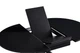 Стіл обідній, розкладний 4-6 місць 105 см Tilla, Charcoal black ceramic top black base - изображение 4