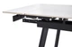 Стіл обідній, розкладний 4-6 місць 190 см Hugo, Pure white ceramic top black base - изображение 6