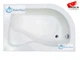 Душевой поддон Shower Ferisya 120x80х45 см ассиметричный правосторонний глубокий сьемная передняя пранель - изображение 3