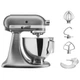 Кухонная машина KitchenAid Artisan 4,3 л 5KSM95PSECU с откидным блоком, серебристый - изображение 6