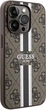 Etui plecki Guess 4G Printed Stripes MagSafe do Apple iPhone 15 Pro Brown (3666339203467) - obraz 3