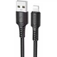 Кабель зарядки BOROFONE BX116 USB to Lightning (2.4A) (1M) для iOS пристроїв iPhone 6/7/8/X/Xs/11/12/13/14 Pro Max Чорний - изображение 1