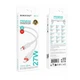 Кабель зарядки BOROFONE BX110 Type-C - Lightning (PD27W 1M 3А) швидка зарядка для iOS пристроїв iPhone Білий - изображение 2