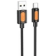 Кабель зарядки BOROFONE BX114 USB to Type-C (3А) fast charge (1M) швидка зарядка для пристроїв Чорний - изображение 1