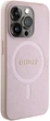 Панель Guess Saffiano MagSafe для Apple iPhone 15 Pro Pink (3666339156206) - зображення 3