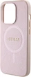 Панель Guess Saffiano MagSafe для Apple iPhone 15 Pro Pink (3666339156206) - зображення 4